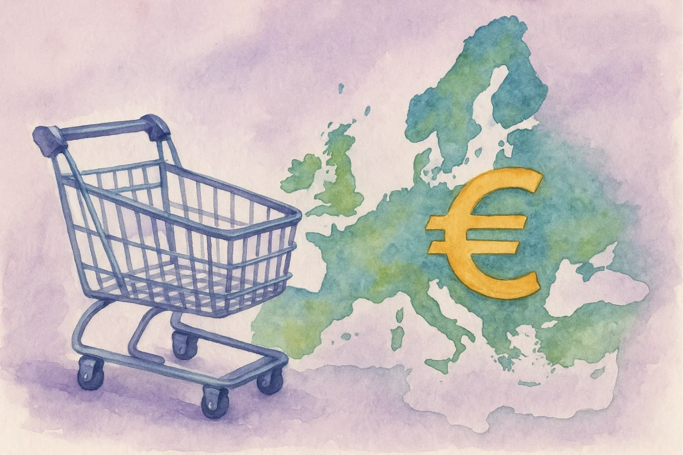 Illustration of ecommerce brand in Europe