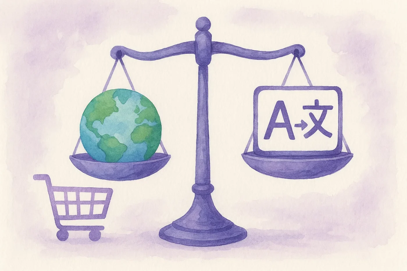 localization vs ai translation illustration