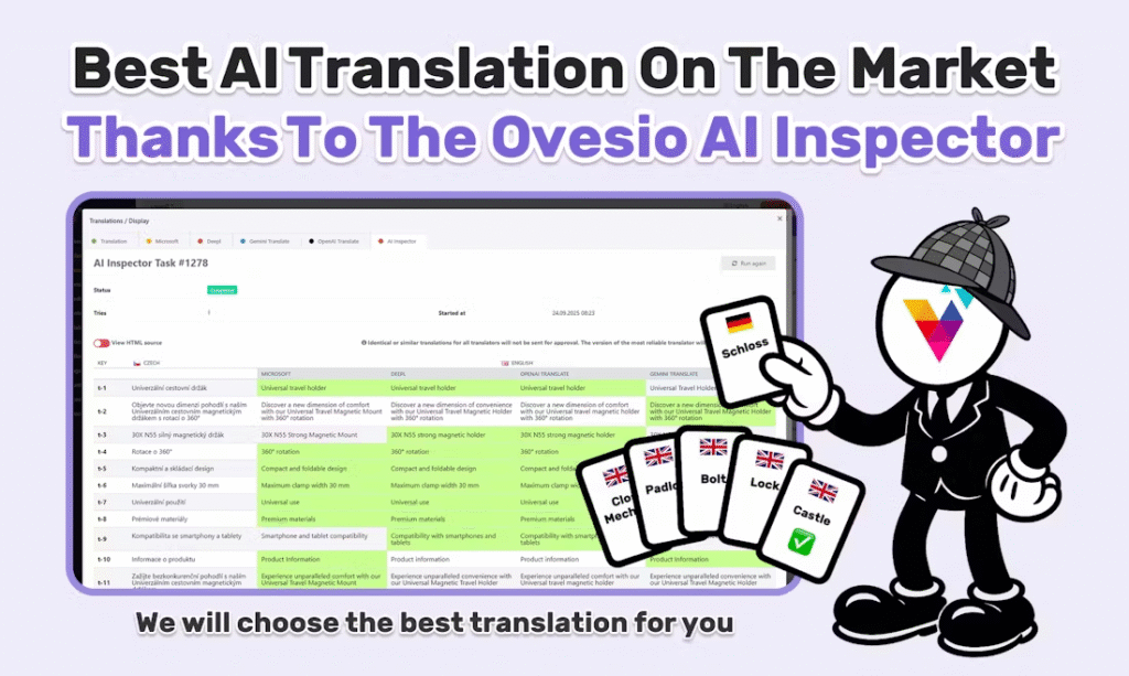 Illustration that shows how the Ovesio AI inspector works